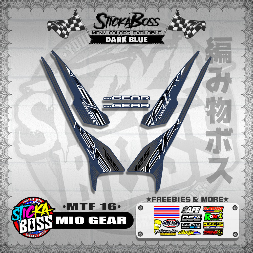 MIO GEAR DECALS ( MTF 16 )【WITH FREEBIES】