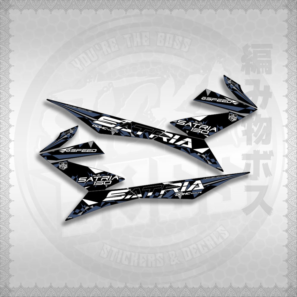 STICKER DECALS for RAIDER 150 FI (RFISATHMATH03) By STICKABOSS (SOFIE LAMINATED WATERPROOF)