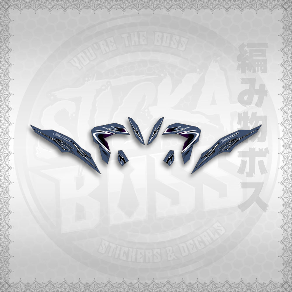 STICKER DECALS for CLICK 125 V3 (CV325LENEMOHO) By STICKABOSS (SOFIE LAMINATED WATERPROOF)