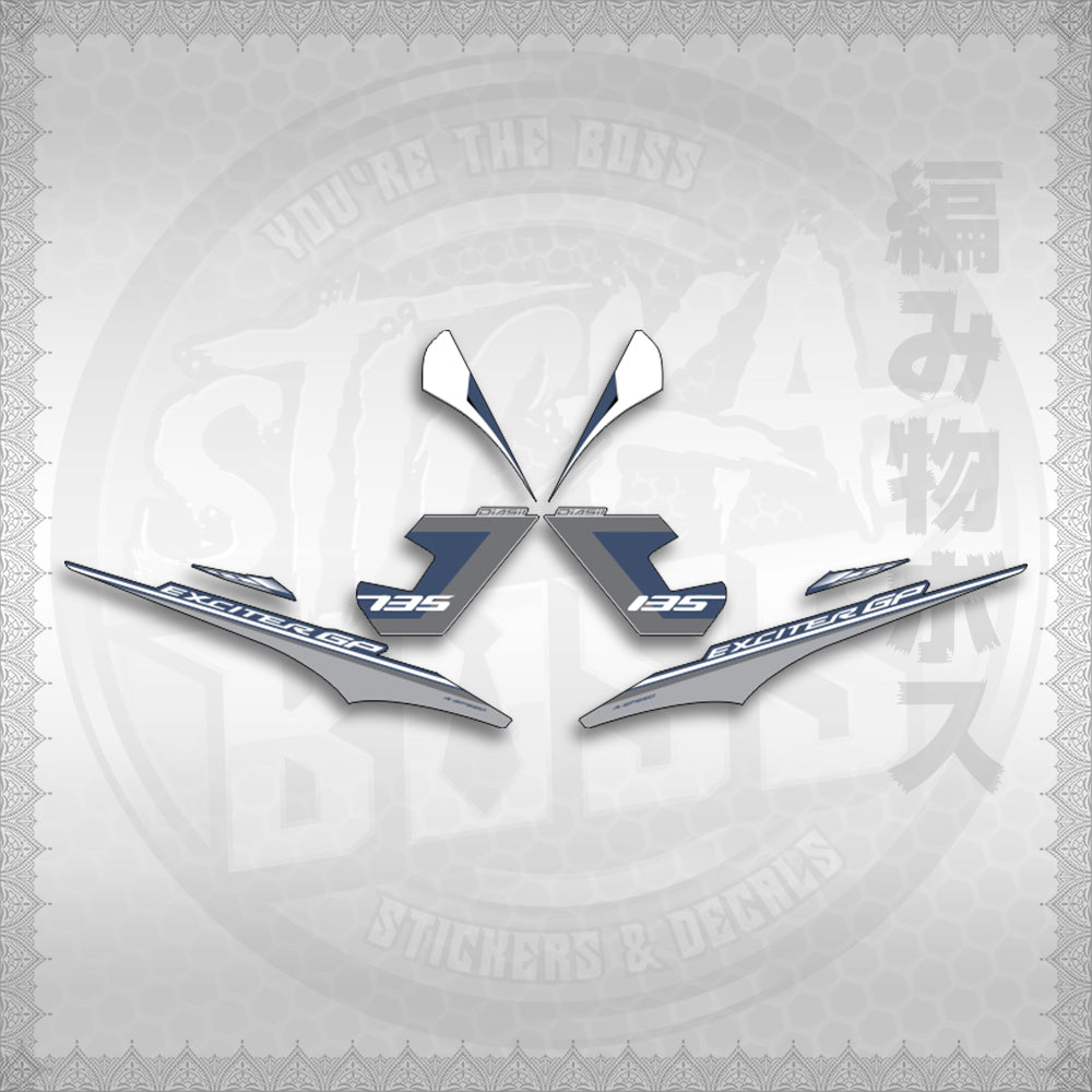 STICKER DECALS for SNIPER 135 MX(S13525EXGP)By STICKABOSS (SOFIE LAMINATED WATERPROOF)