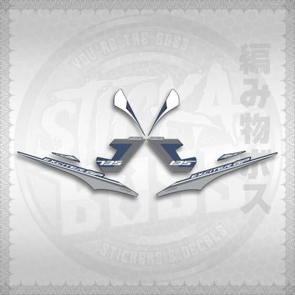 STICKER DECALS for SNIPER 135 MX(S13525EXGP)By STICKABOSS (SOFIE LAMINATED WATERPROOF)