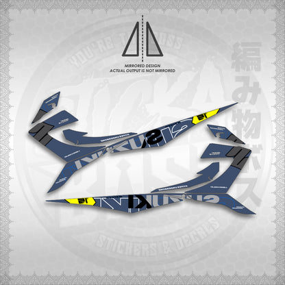 STICKER DECALS for RAIDER 150 REBORN CARB (RRCTPIN01) By STICKABOSS (SOFIE LAMINATED WATERPROOF)