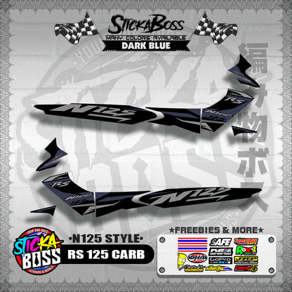 RS 125 CARB DECALS ( N125 STYLE )【WITH FREEBIES】