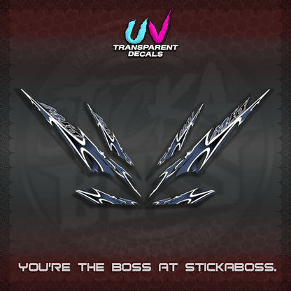 MIO 1 INDO UV TRANSPARENT (STRIPING A46 DESIGN)STICKER DECALS By STICKABOSS