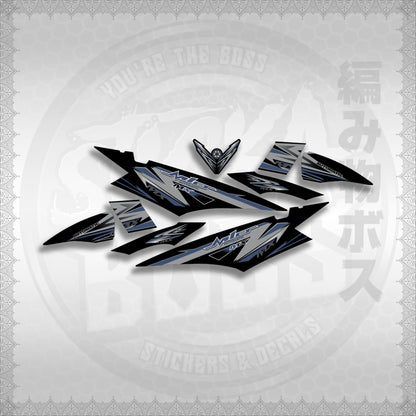 MIO SOUL I STRIPING CARBURETOR STICKER DECALS By STICKABOSS (SOFIE LAMINATED WATERPROOF)