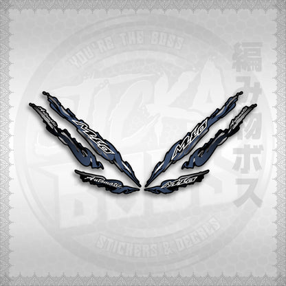 STICKER DECALS for MIO 1 / SMILE (MIR25SLCR) By STICKABOSS (SOFIE LAMINATED WATERPROOF)