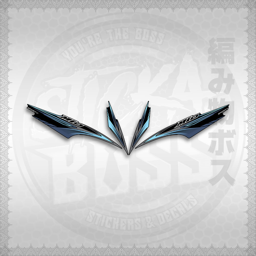 STICKER DECALS for MIO SPORTY / SMILE INDO (MSPMOA4) By STICKABOSS (SOFIE LAMINATED WATERPROOF)