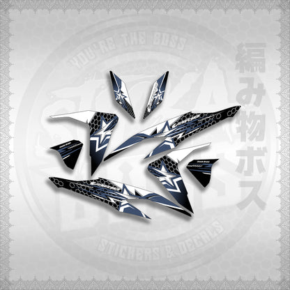 STICKER DECALS for CLICK V2 (CV220VA3) By STICKABOSS (SOFIE LAMINATED WATERPROOF)