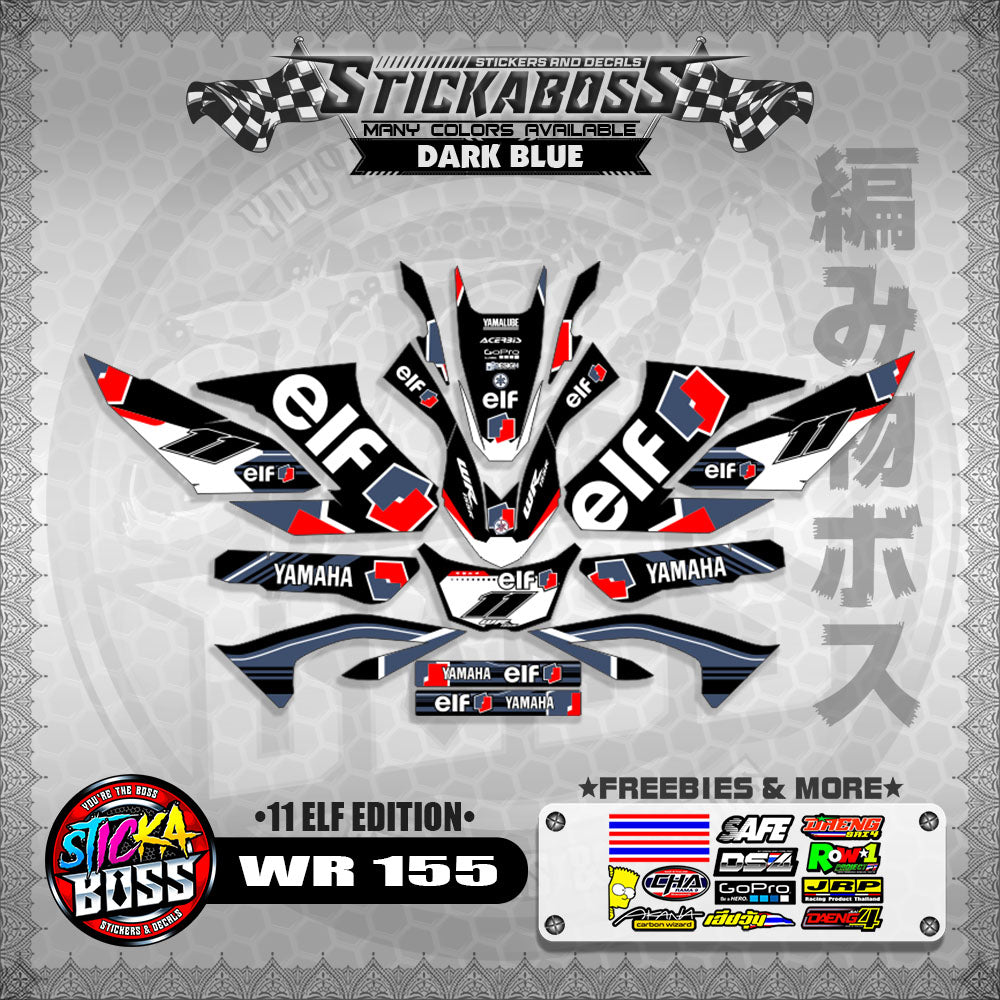 WR 155 STICKER DECALS ( 11 ELF EDITION )【WITH FREEBIES】