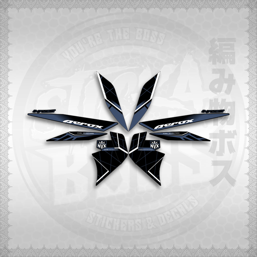 STICKER DECALS for AEROX V2 MALAYSIAN (AV2MAMABO) By STICKABOSS (SOFIE LAMINATED WATERPROOF)