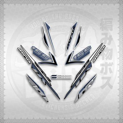 STICKER DECALS for AEROX 155 V2 (AV2NESPGR) By STICKABOSS (SOFIE LAMINATED WATERPROOF)