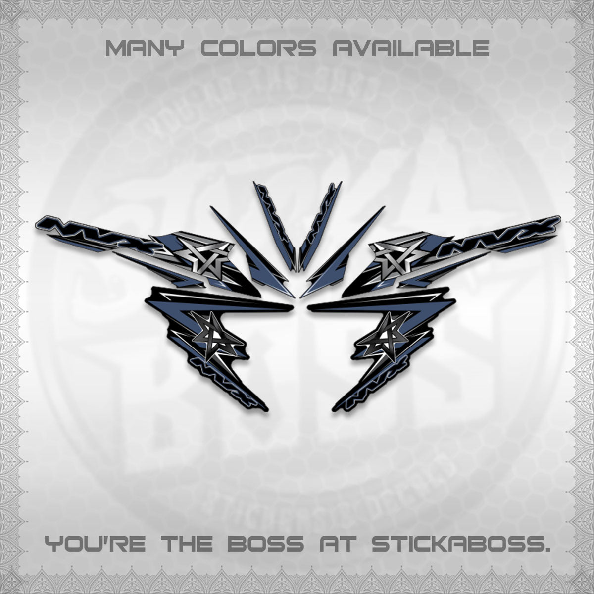 AEROX V3 INDO DECALS (ALPHA TURBO 0002)STICKER DECALS By STICKABOSS