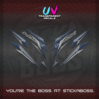 NMAX V2 UV TRANSPARENT DECALS (2024 NM 00-A1 STYLE) STICKER DECALS By STICKABOSS