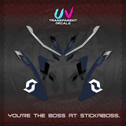 CLICK V2 UV TRANSPARENT DECALS (SCOTTxHRC DESIGN)STICKER KITS By STICKABOSS