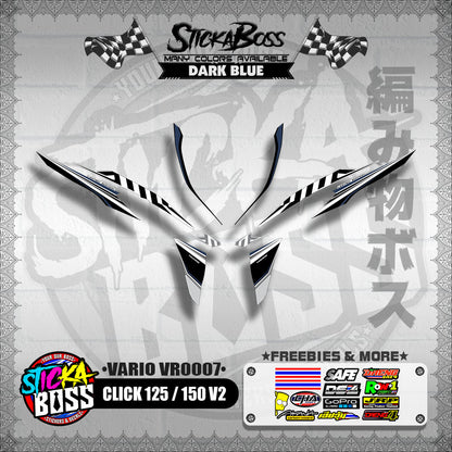 CLICK 125 / 150 V2 DECALS ( VARIO VR0007 )【WITH FREEBIES】