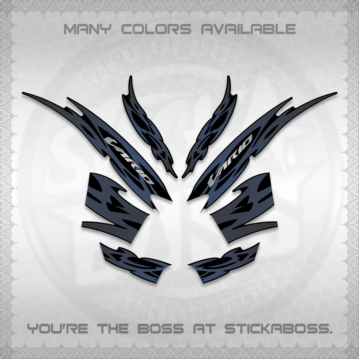 CLICK 125 V2 INDO STRIPING DECALS (2026 NUSANTARA MOTIF) STICKER DECALS By STICKABOSS