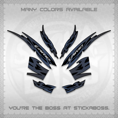 CLICK 125 V2 INDO STRIPING DECALS (2026 NUSANTARA MOTIF) STICKER DECALS By STICKABOSS