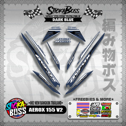AEROX 155 V2 DECALS ( 002 NEW BANGKOK THAILAND )【WITH FREEBIES】
