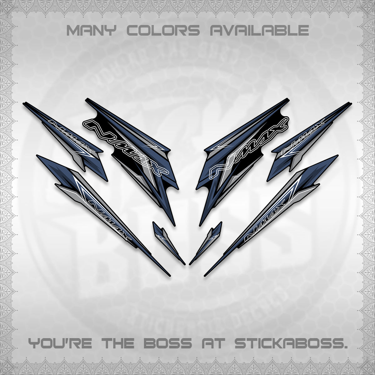 NMAX V2 DECALS (2024 NM 00-A1 STYLE) STICKER DECALS By STICKABOSS