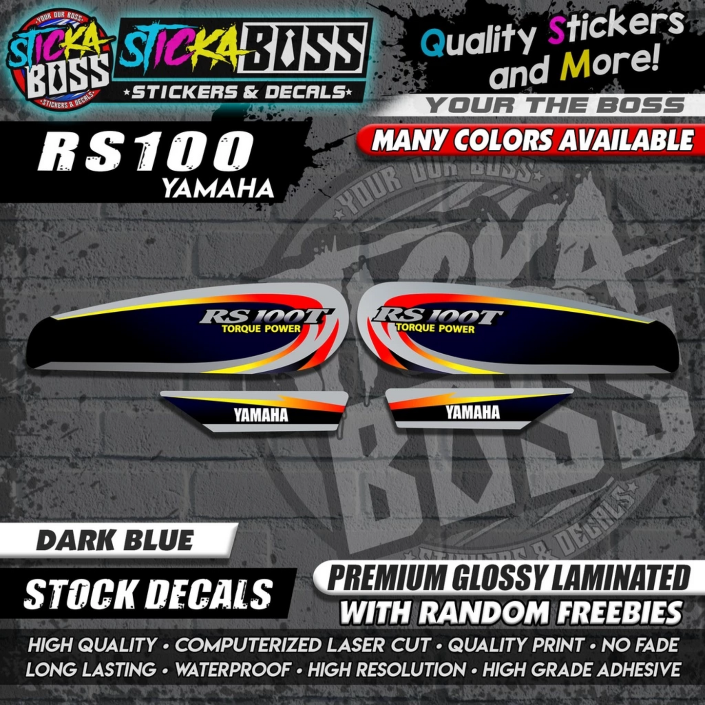 RS100 STOCK DECALS【WITH FREEBIES】