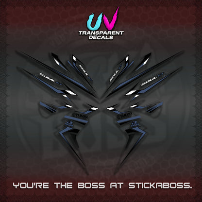 【PREMIUM UV PRINT】TRANSPARENT MIO SOUL i 115 GT INDO STRIPING DECALS (2026 DESIGN 001)By STICKABOSS