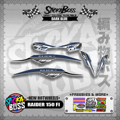 CLICK 150 V2 DECALS FOR WHITE ( NEW CUSTOM STRIPPING GAME CHANGER )【WITH FREEBIES】
