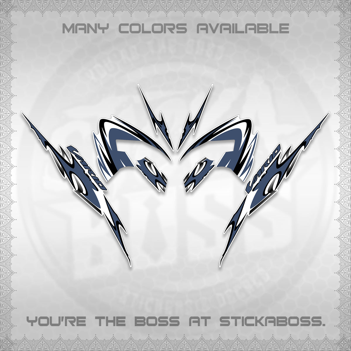 CLICK 125 V3 VARIO STRIPING FOR WHITE DECALS (2026 NEW LED DESIGN) STICKER KITS By STICKABOSS