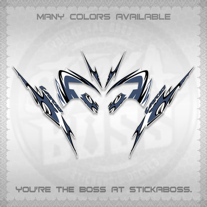 CLICK 125 V3 VARIO STRIPING FOR WHITE DECALS (2026 NEW LED DESIGN) STICKER KITS By STICKABOSS