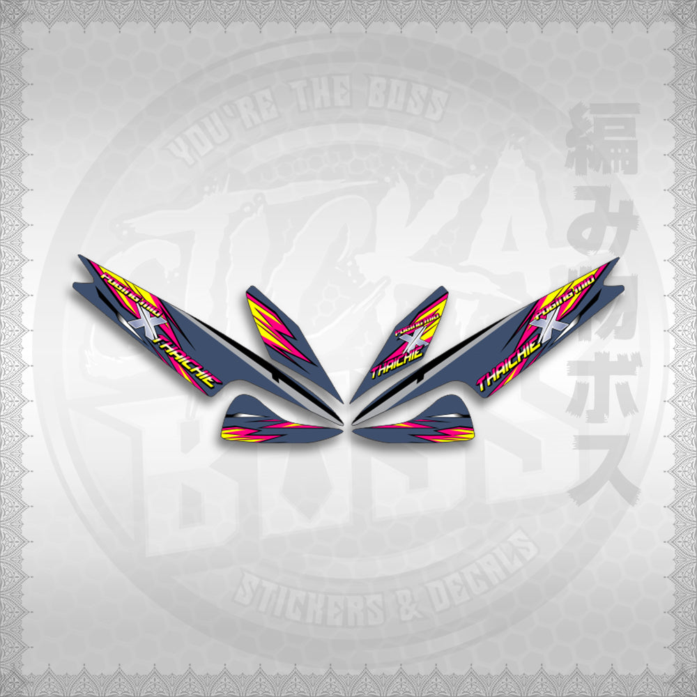 STICKER DECALS for MIO 1 (MIRPOXTH) By STICKABOSS (SOFIE LAMINATED WATERPROOF)