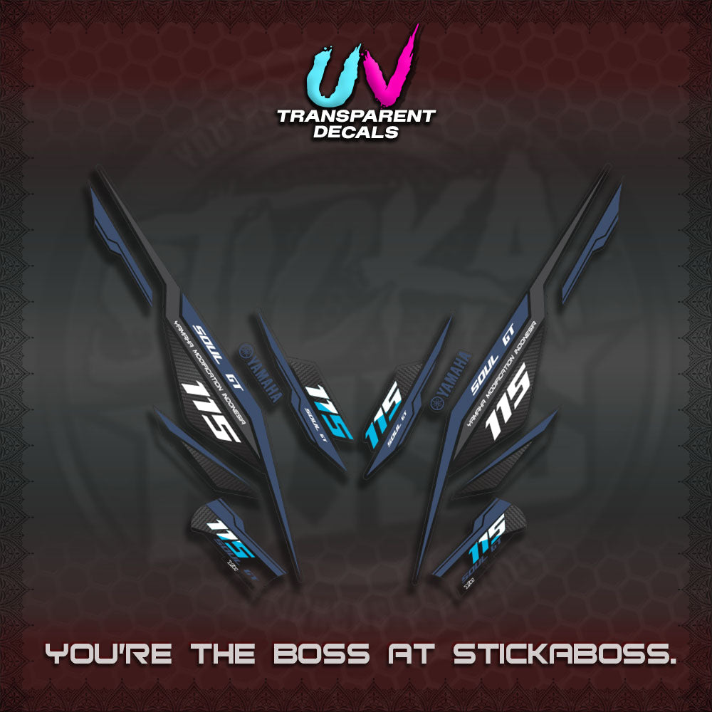 【PREMIUM UV PRINT】TRANSPARENT MIO SOUL I 115 GT INDO DECALS(0002 DESIGN)STICKER DECALS By STICKABOSS