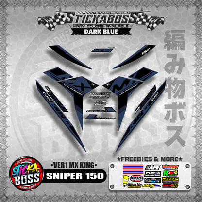 SNIPER 150 DECALS ( VER1 MX KING )【WITH FREEBIES】MALAYSIAN CONCEPT/Y15ZR/EXCITER 150