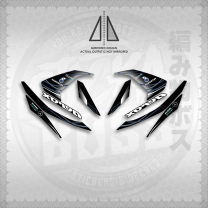 STICKER DECALS for AEROX 155 V1 (AV1MOLIPE) By STICKABOSS (SOFIE LAMINATED WATERPROOF)