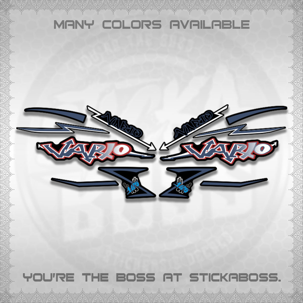 CLICK V2 INDO/MALAY VARIO DECALS (GRAFITY VARIO MOTIF)STICKER DECALS BY STICKABOSS