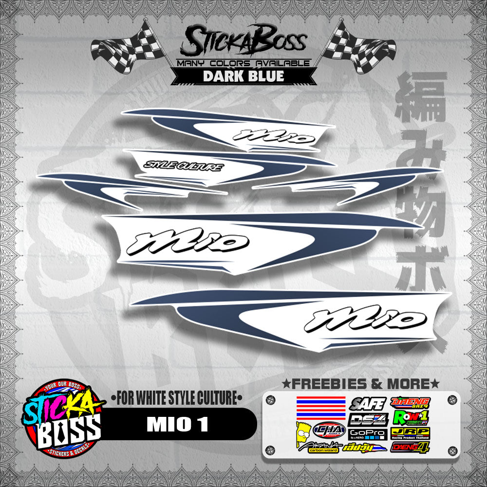 MIO 1 DECALS ( FOR WHITE STYLE CULTURE )【WITH FREEBIES】
