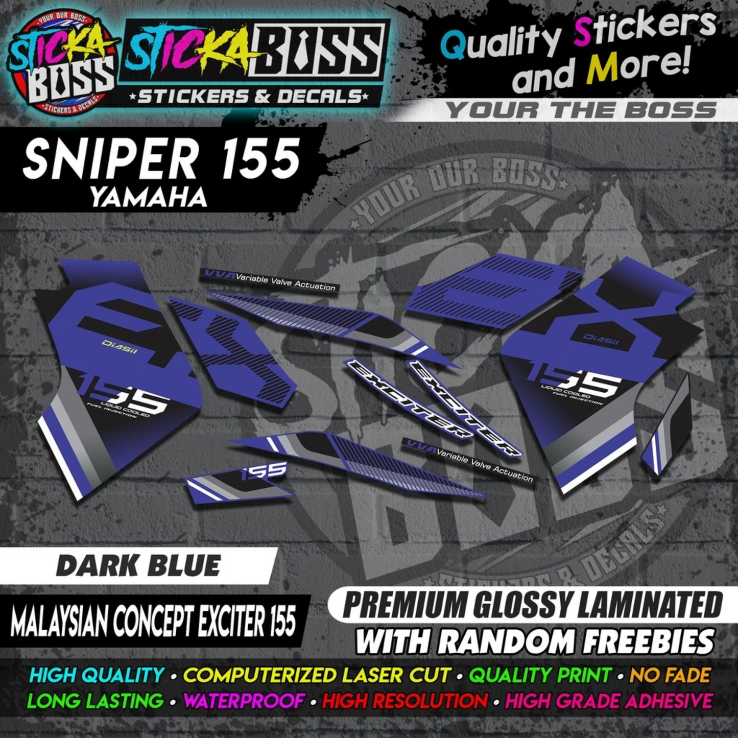 SNIPER 155 New Stock Decals [ MALAYSIAN CONCEPT EXCITER 155 ]