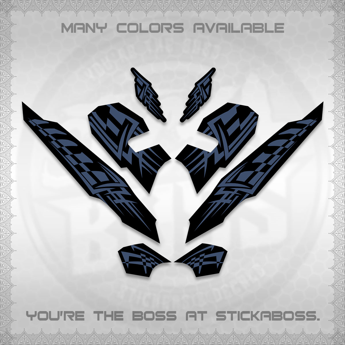 CLICK 125 V3 VARIO INDO-MALAY DECALS (2026 TRIBAL LINES DESIGN) STICKER DECALS By STICKABOSS