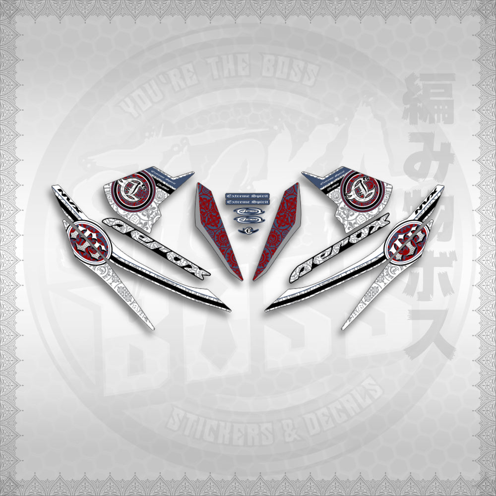 STICKER DECALS for AEROX V1 (AV1EXSPNV) By STICKABOSS (SOFIE LAMINATED WATERPROOF)