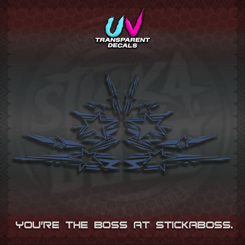 AEROX V3 INDO UV TRANSPARENT DECALS (0006 NEW STAR EDITION)STICKER DECALS By STICKABOSS