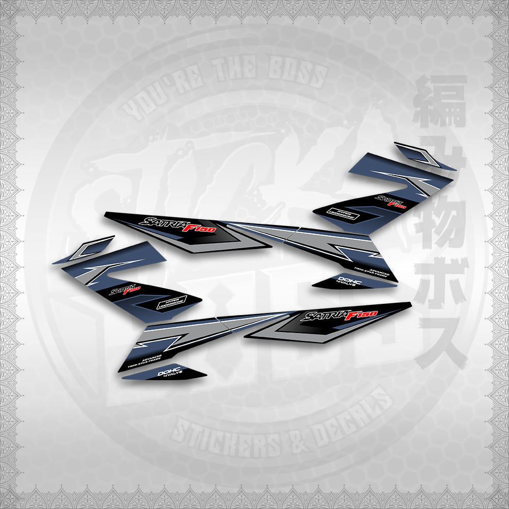 STICKER DECALS for RAIDER 150 FI THAI (RFIGRCUST03) By STICKABOSS (SOFIE LAMINATED WATERPROOF)