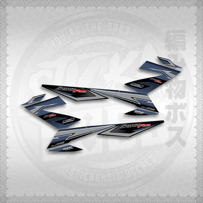 STICKER DECALS for RAIDER 150 FI THAI (RFIGRCUST03) By STICKABOSS (SOFIE LAMINATED WATERPROOF)