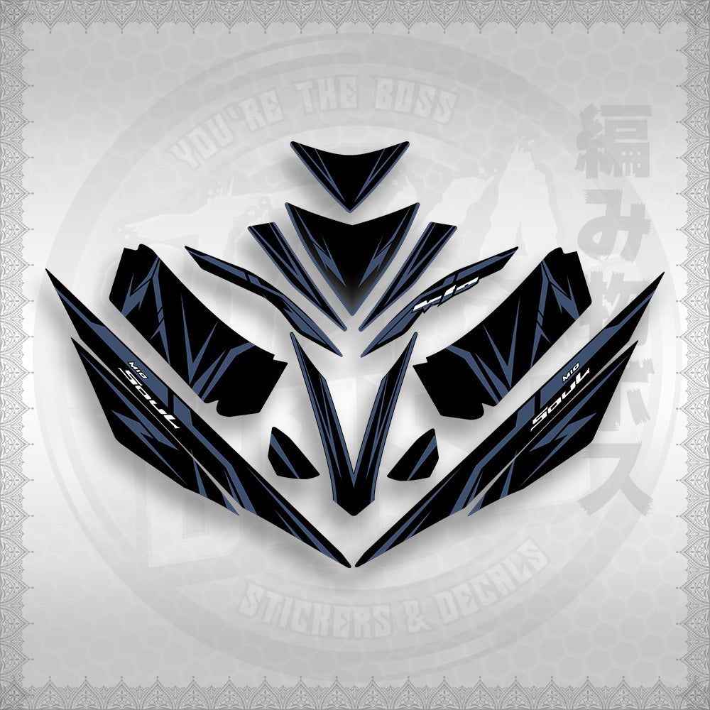 STICKER DECALS for MIO 4 (MIRGADE) By STICKABOSS (SOFIE LAMINATED WATERPROOF)