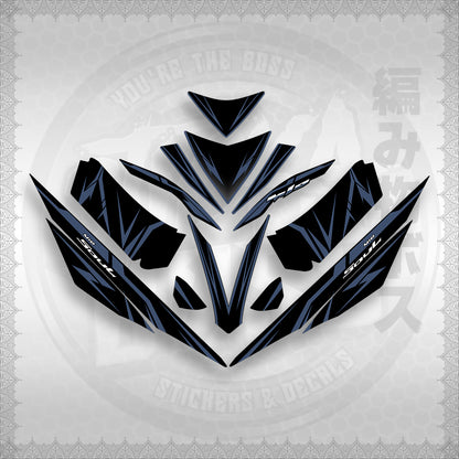 STICKER DECALS for MIO 4 (MIRGADE) By STICKABOSS (SOFIE LAMINATED WATERPROOF)