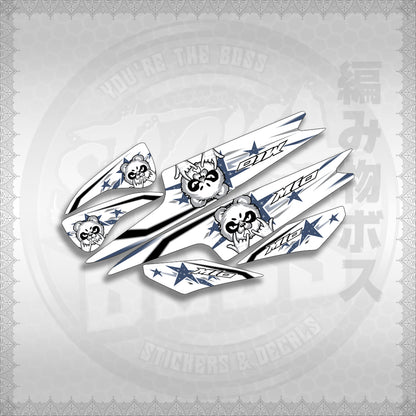 STICKER DECALS for MIO SPORTY / SMILE (MSPSPAST) By STICKABOSS (SOFIE LAMINATED WATERPROOF)