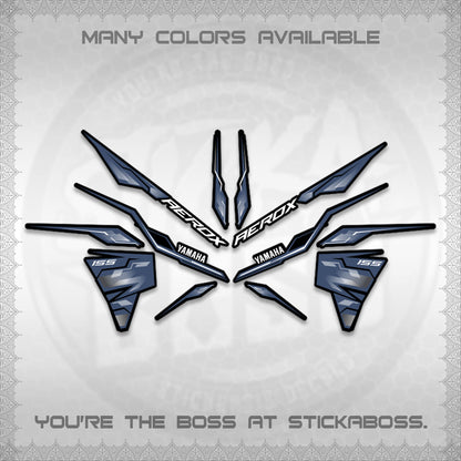 AEROX V3 INDO DECALS (ALPHA TURBO 0001)STICKER DECALS By STICKABOSS