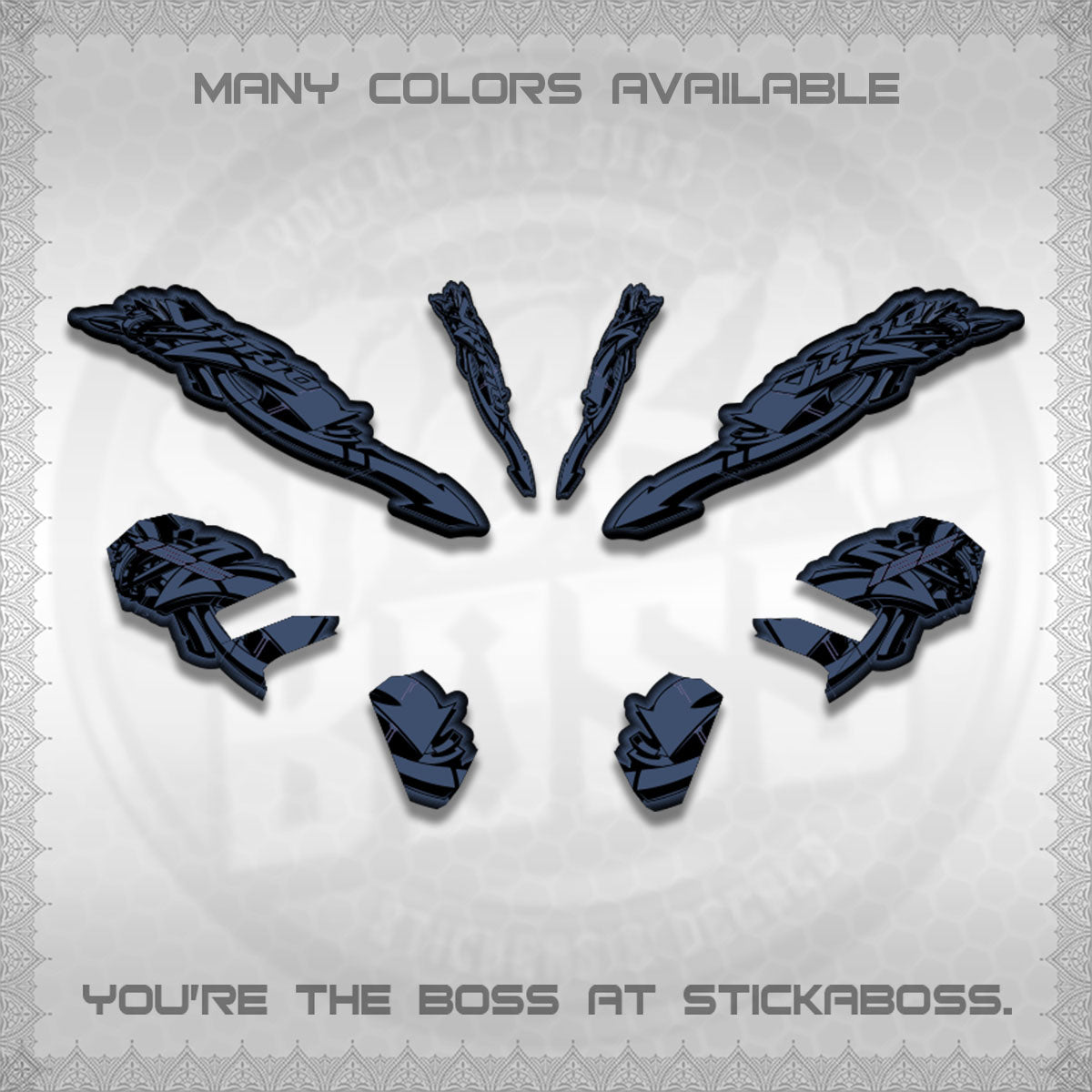 CLICK V3 STRIPING VARIO DECALS (GRAPHITY ARROW DESIGN)STICKER DECALS BY STICKABOSS