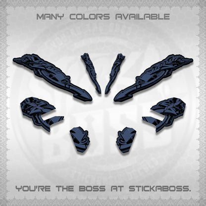 CLICK V3 STRIPING VARIO DECALS (GRAPHITY ARROW DESIGN)STICKER DECALS BY STICKABOSS