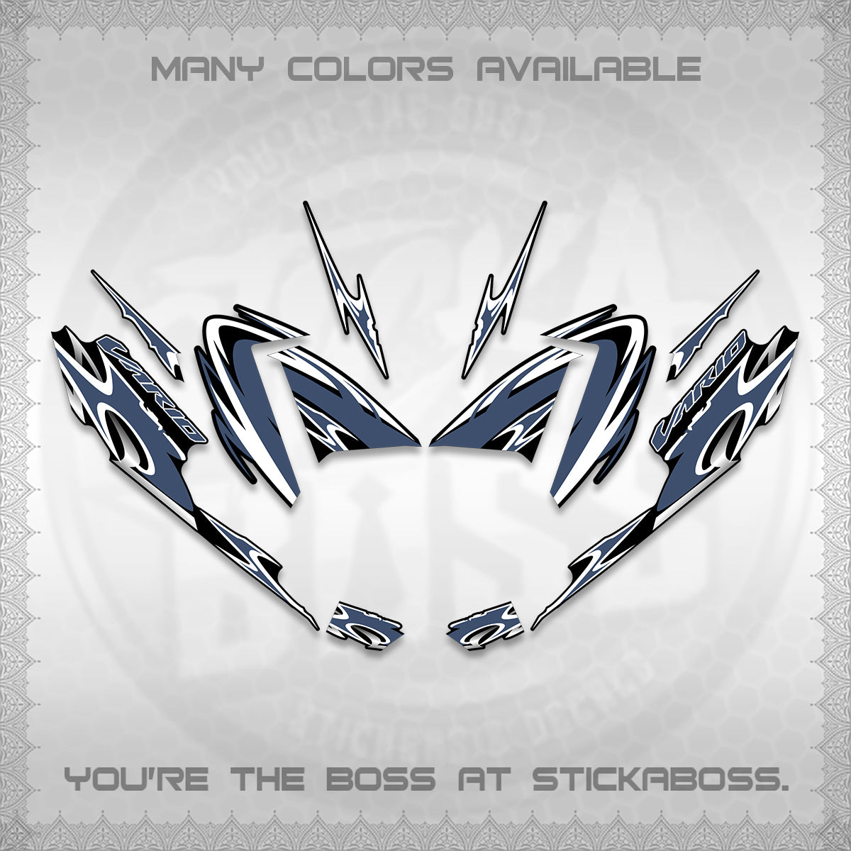 CLICK 125 V4 VARIO STRIPING DECALS (2026 NEW LED DESIGN) STICKER DECALS By STICKABOSS
