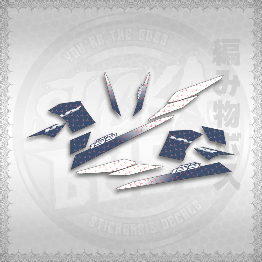 STICKER DECALS for AEROX 155 V2 INDO-MALAYSIAN (AV2SHME) By STICKABOSS (SOFIE LAMINATED WATER