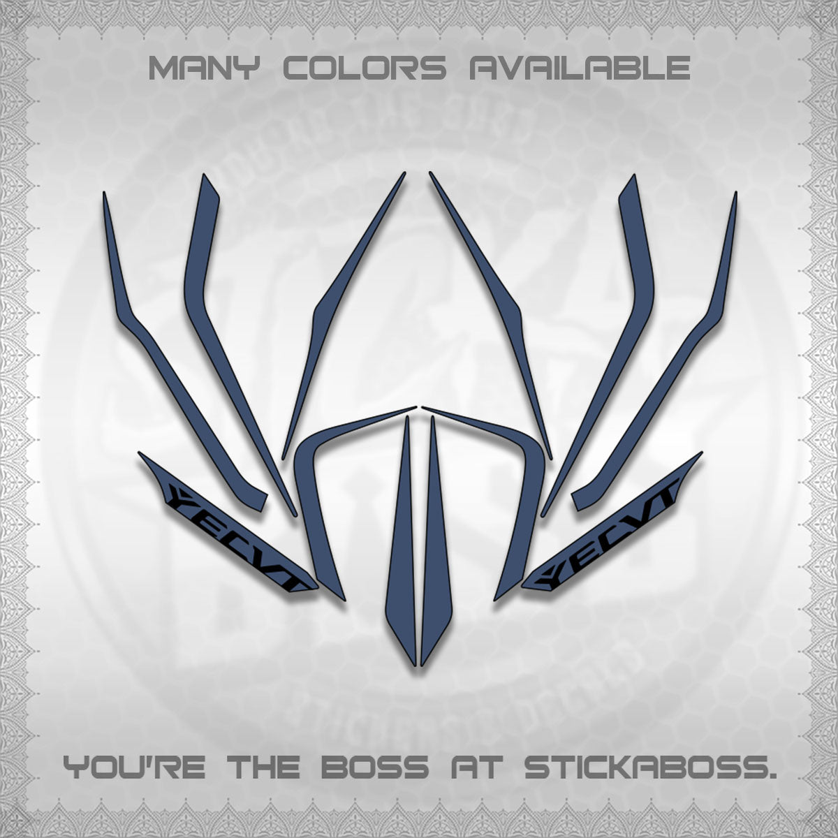 AEROX V3 STRIPING DECALS (TURBO YECVT)STICKER DECALS By STICKABOSS