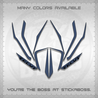 AEROX V3 STRIPING DECALS (TURBO YECVT)STICKER DECALS By STICKABOSS